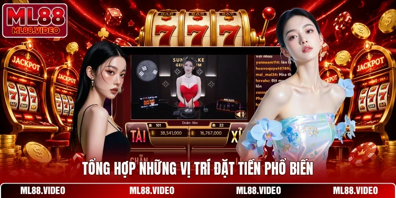 Tổng hợp những vị trí đặt tiền phổ biến